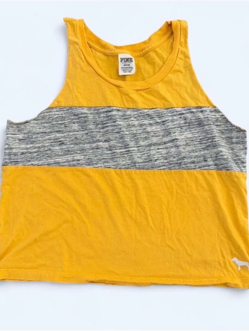 PINK Victoria's Secret Mustard Yellow Tee